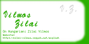 vilmos zilai business card